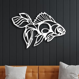 Fish Metal Wall Art, Metal Fish Wall Art, Metal Fish Decor, Metal Home Decor Home Wall Art, Wall Hanging, Home Decor, Gift