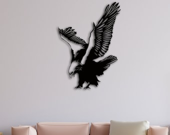 Metalen adelaar muur kunst decor, American Eagle metalen kunst, adelaar muur decor, wandkleden, metalen adelaar teken, metalen decor liefde, cadeau muur decor