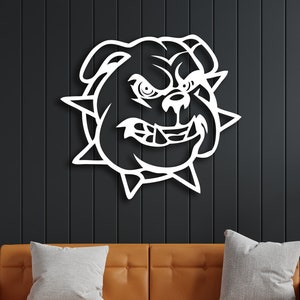 Metall Hund Wandkunst, Pitbull Hund Wanddekor, Interior Housewarminggeschenke, Pitbull Metalldekor, Pitbull Art, Studiodekor, amerikanischer Pitbull