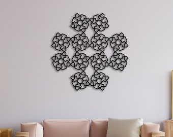 Modern Metal Wall Art, Unique Geometric Wall Art, Metal Wall Art, Housewarming Gift, Office Decor, Modern Wall Decor for Living Room