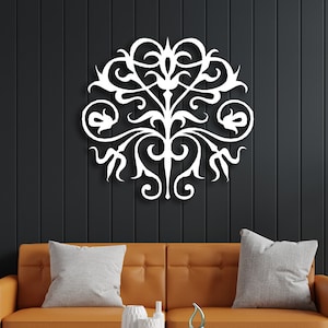Symmetrische Metall Wandkunst, geometrische Wandkunst, Wanddekor, Einweihungsgeschenk, einzigartige moderne Dekoration für Wohnzimmer, Dekor für Wohnzimmer