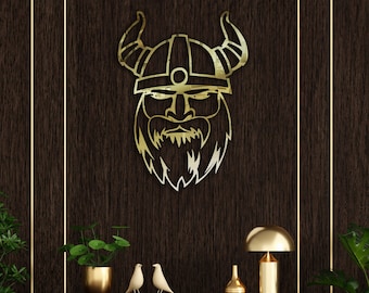 Metal Viking Warrior Wall Art, Nordic Viking Metal Wall Decor, Vikings Wall Art, Scandinavia Art, Metal Wall Hangings, Housewarming Gift