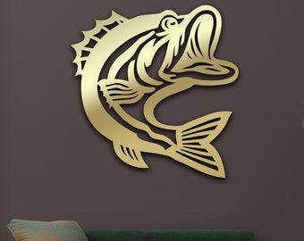 Metal Fish Wall Decor, Metal Fish Wall Art, Metal Fish Decor, Metal Home Decor Home Wall Art, Fish Wall Art, Modern Wall Art, Metal Fish Art