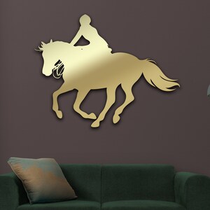Cowboy Art, Horse Rider Wall Art, Room Decoration, Animal Drawing, Horse rider print, Decor Equestrian Lover gift, Equestrian Art