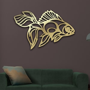 Fish Wall Decor, Fish Wall Art, Metal Fish Decor, Home Decor, Home Wall Art, Housewarming Gift Unique Bathroom Wall Decor, Fish Wall Hanging