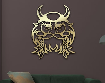 Metal Viking Home Decor, Nordic Viking Metal Wall Art, Vikings Warrior Metal Wall Art, Scandinavia Art, Home Decor, Gift For Warrior Lover