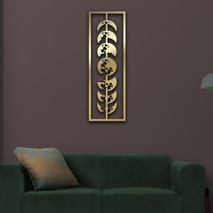 Fasen van de maan Metal Wall Decor, Moon Metal Wall Art, Home Decor Wall Art, Moon Wall Art, Celestial Decor, Minimalistisch Cadeau, Metal Moon