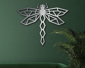 Geometric Metal Dragonfly Wall Art, Dragonfly Wall Art, Metal Decor,  Kids Decor, Animal Metal Deco, Wall Hangings, Dragonfly Wall Decor