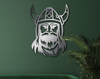Viking Warrior Metal Wall Art, Nordic Viking Metal Wall Art, Vikings Metal Wall Art, Scandinavia Art, Kids Room Decor,Gift For Warrior Lover