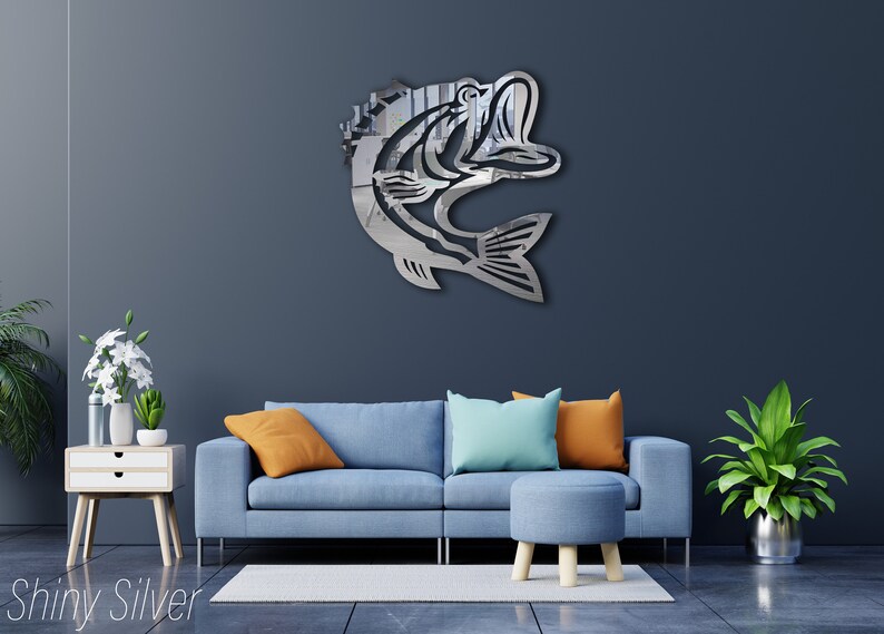 Metal Fish Wall Decor Metal Fish Wall Art Metal Fish Decor Etsy