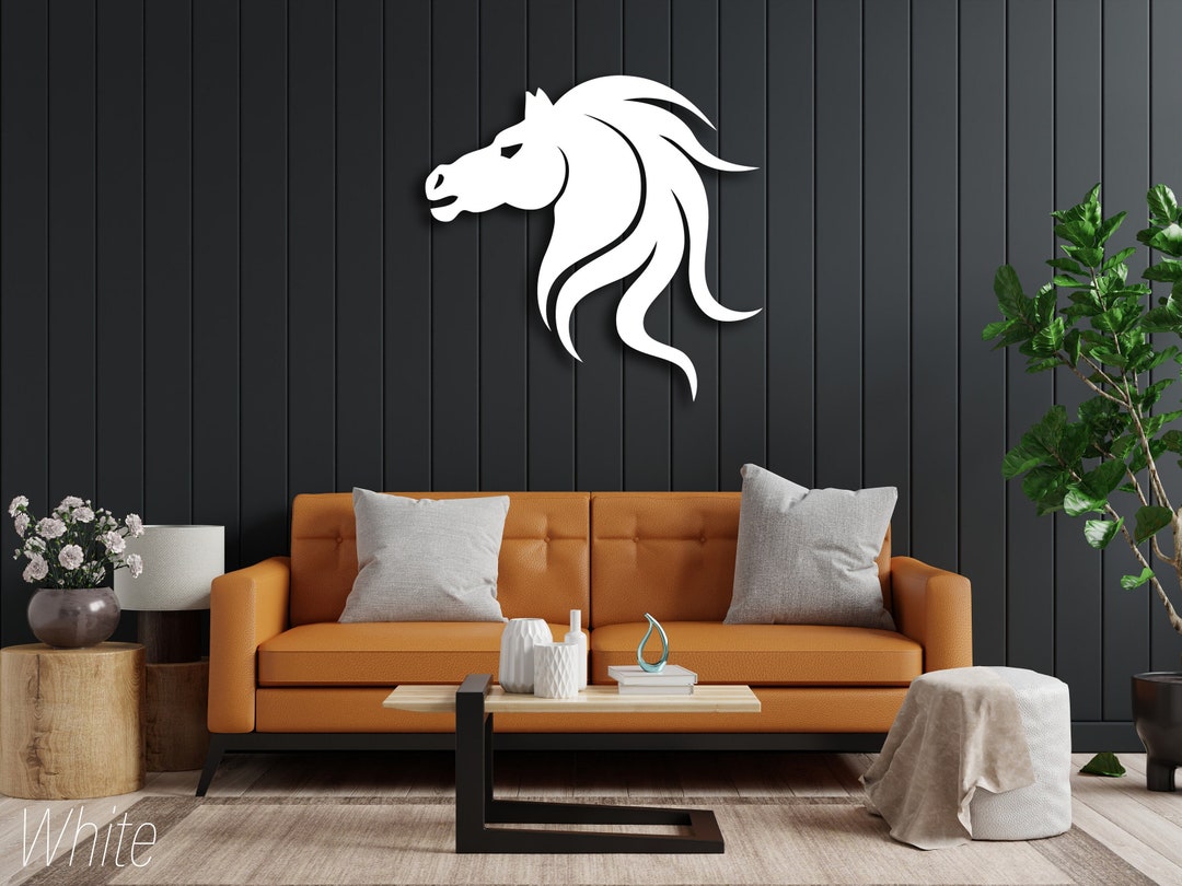 Metal Horse Head Wall Art, Metal Wall Decoration, Horse Wall Decor
