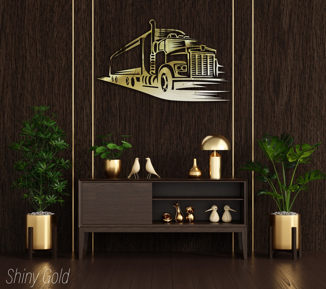 Metal Truck Wall Art Truck Wall Decor Gift for Truck Lovers Etsy