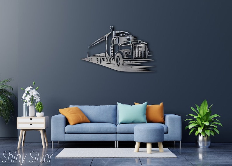 Metal Truck Wall Art Truck Wall Decor Gift for Truck Lovers Etsy