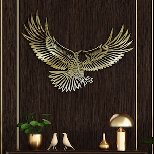 Metal Eagle Wall Art, Large Eagle, Metal Wall Decor, Christmas Gift, Home Living Room Decoration, Metal Eagle Bird, Adler Wall Art