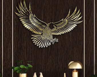 Muurkunst metalen adelaar, grote adelaar, metalen wanddecoratie, kerstcadeau, huis woonkamer decoratie, metalen adelaar vogel, Adler kunst aan de muur