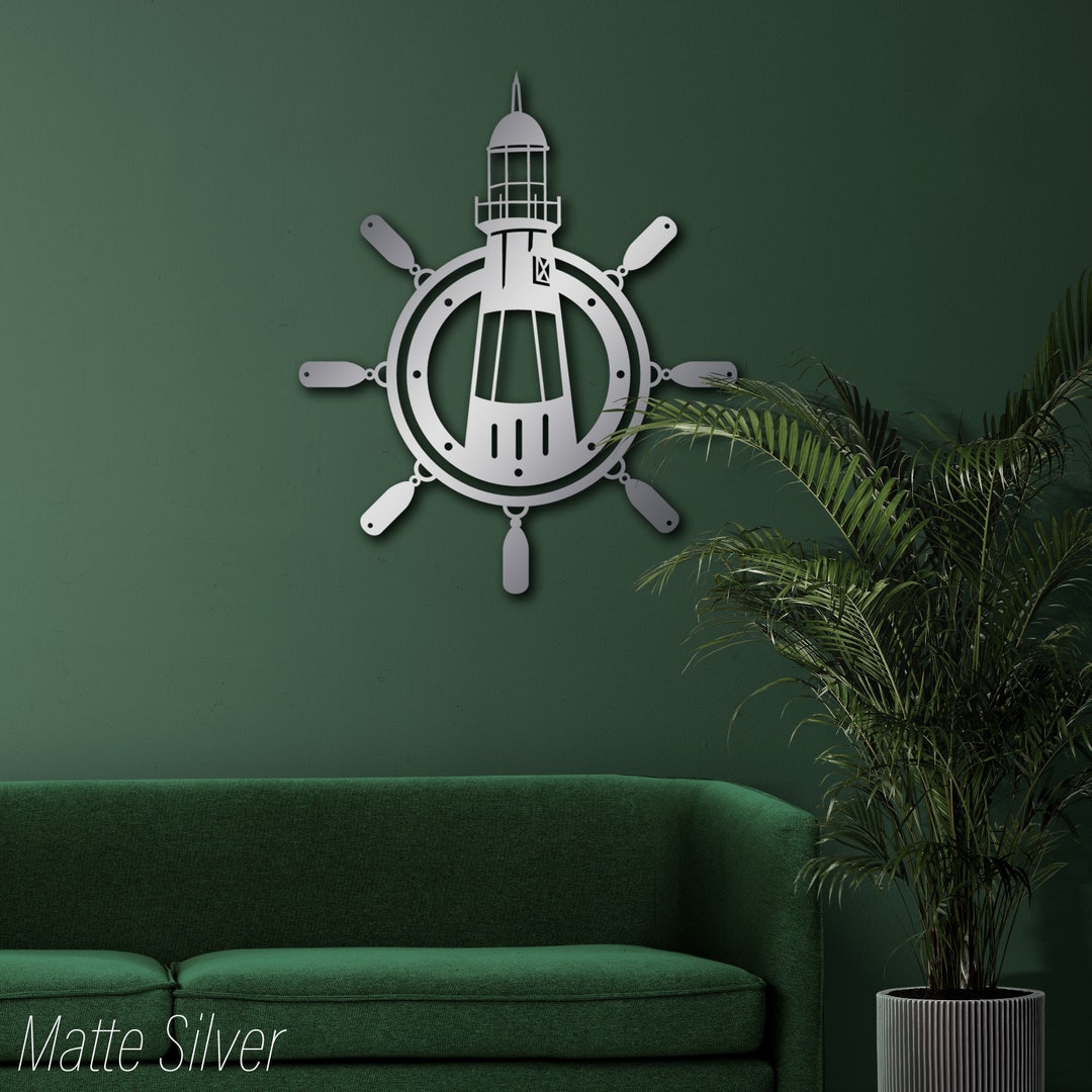 Lighthouse Metal Wall Decor, Metal Wall Art, Lighthouse Gifts, Metal