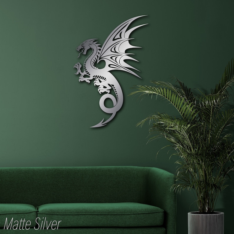 Dragon Metal Wall Art Dragon Wall Hanging Ancient Dragon Etsy