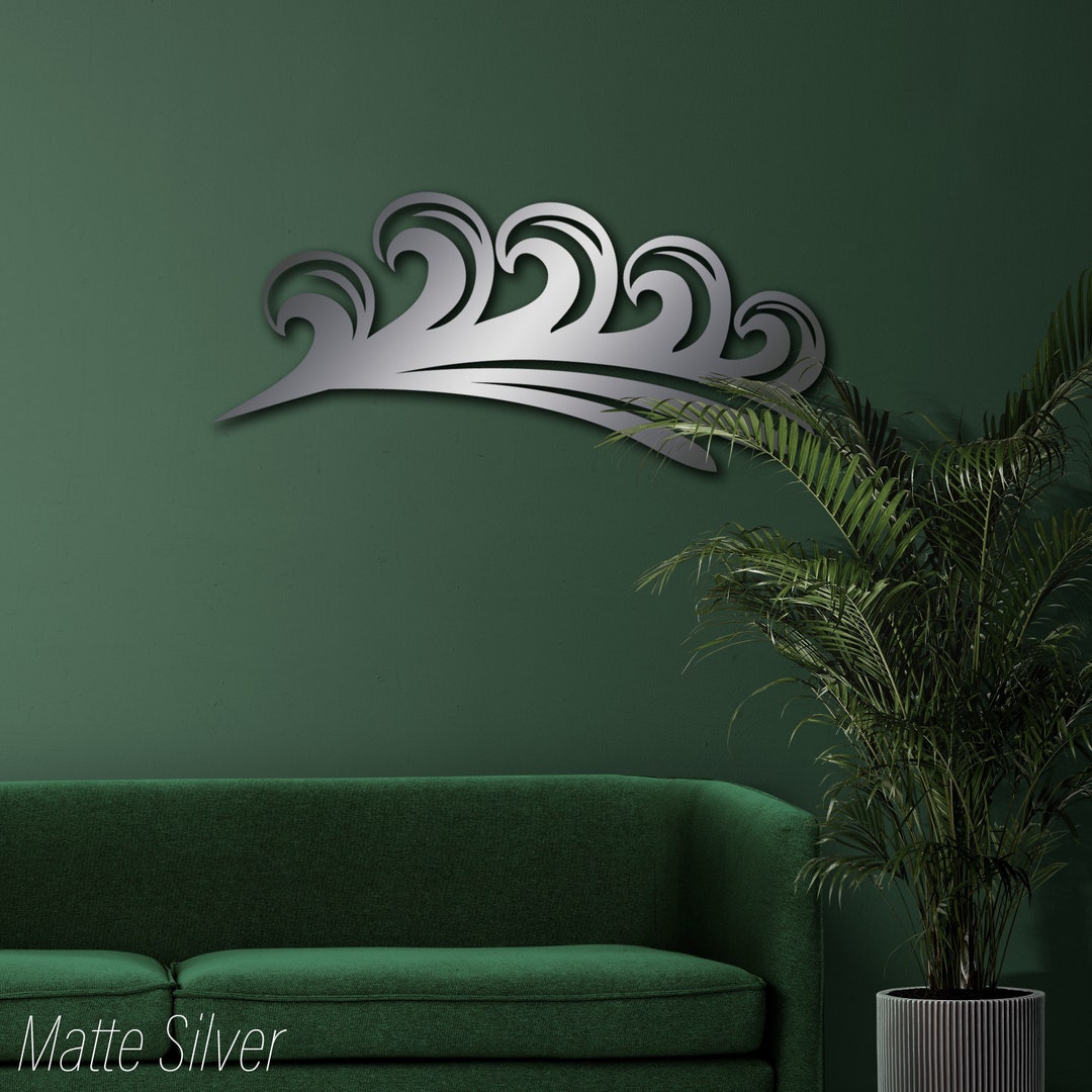 The Great Wave Metal Wall Art, Great Wave Metal Wall Decor, Japanese