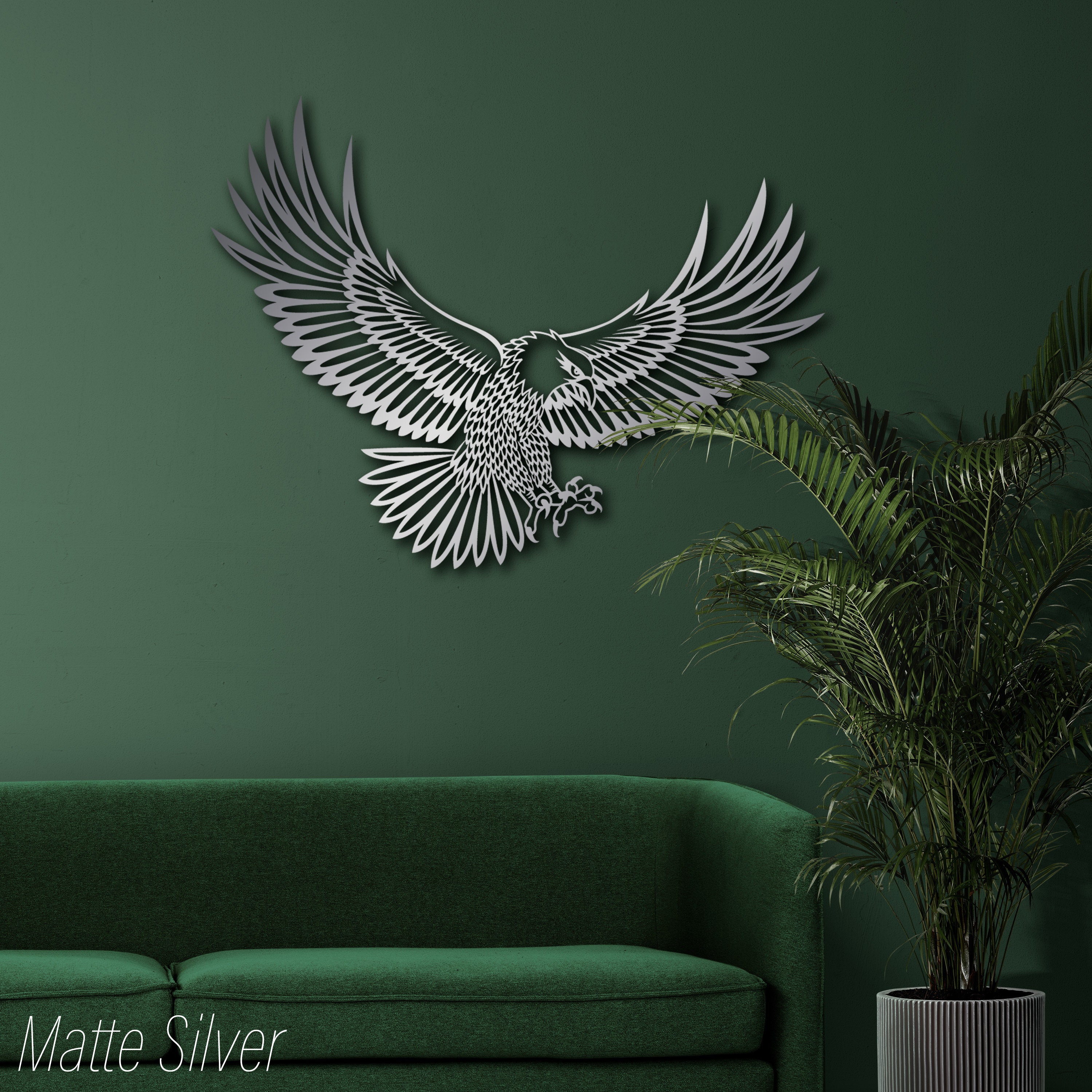 Metal Eagle Wall Art, Large Eagle, Metal Wall Decor, Christmas Gift