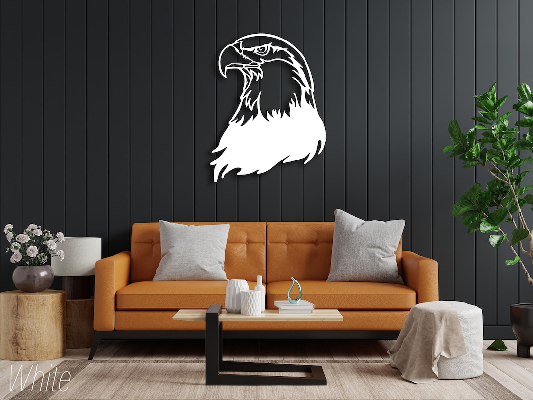 Eagle Metal Wall Art, Metal Eagle Head Wall Decor, Animal Wall Art, Housewarming Gift, Eagle