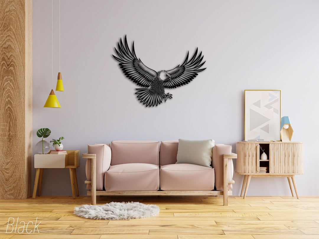 Metal Eagle Wall Art, Large Eagle, Metal Wall Decor, Metal Wall