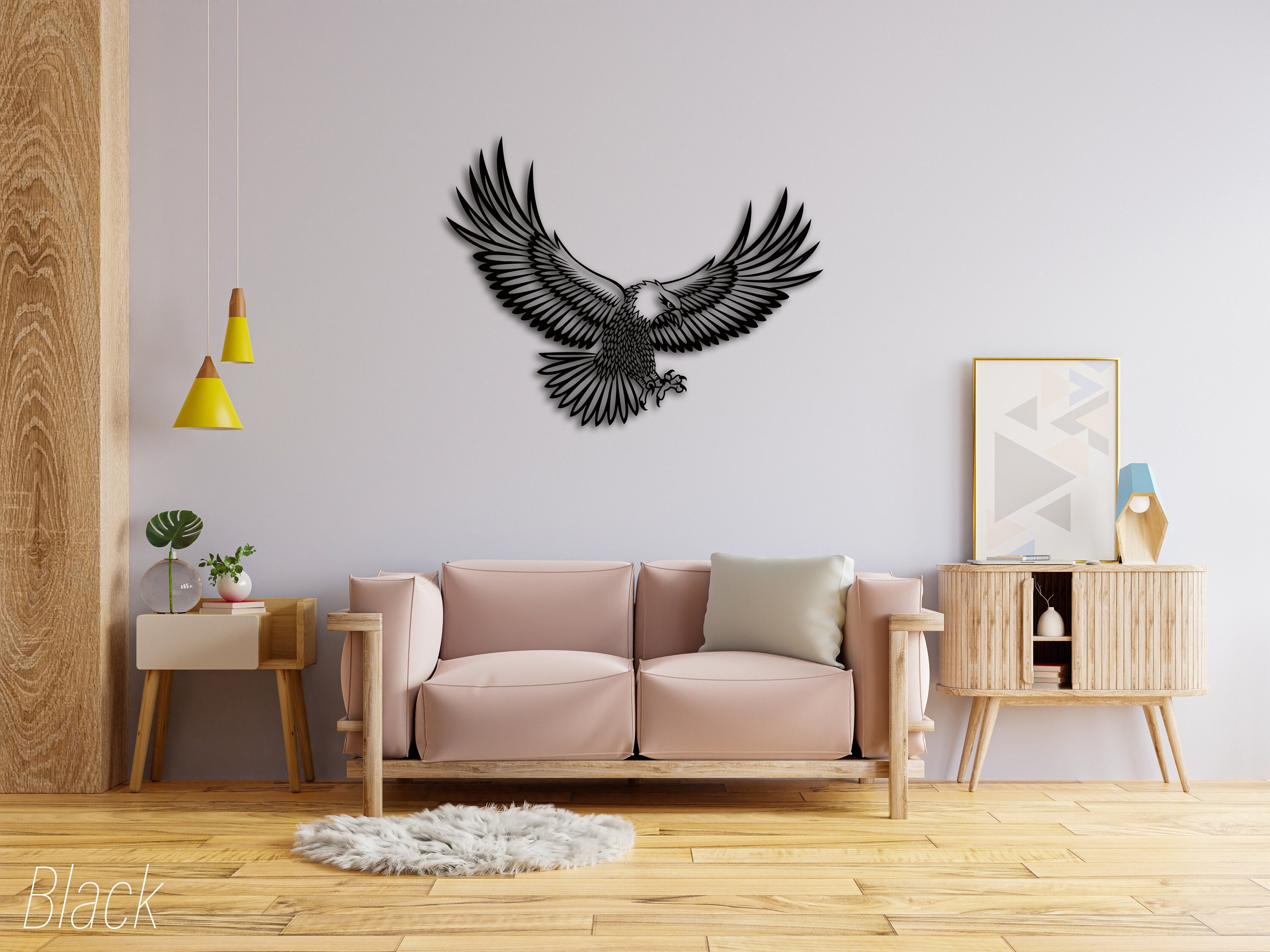 Metal Eagle Wall Art Large Eagle Metal Wall Decor Metal Etsy
