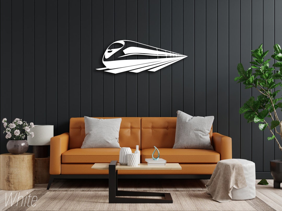 Metal High Speed Train SVG Wall Art, Train SVG, Super Fast Train Metal
