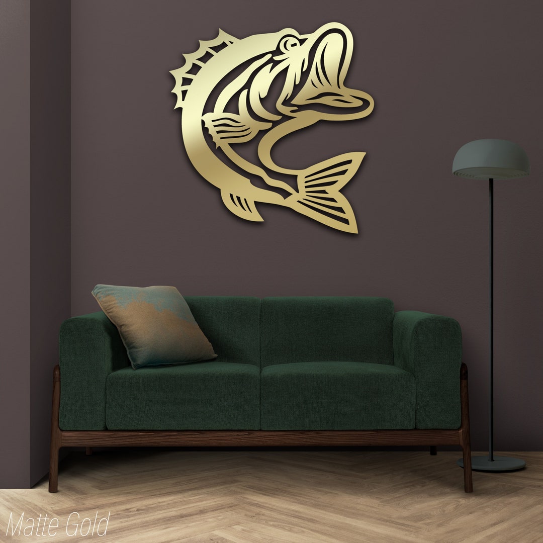 Metal Fish Wall Decor Metal Fish Wall Art Metal Fish Decor Etsy