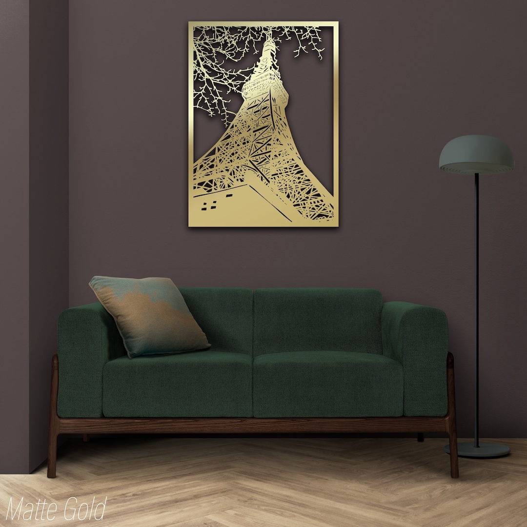 Paris Eiffel Tower Metal Wall Art , Paris Metal Art, Eiffel Wall Art