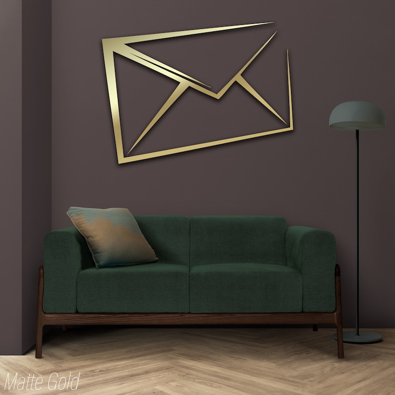 Metal Envelope Wall Art, Envelope Wall Decor, Gift for Letter Lovers ...