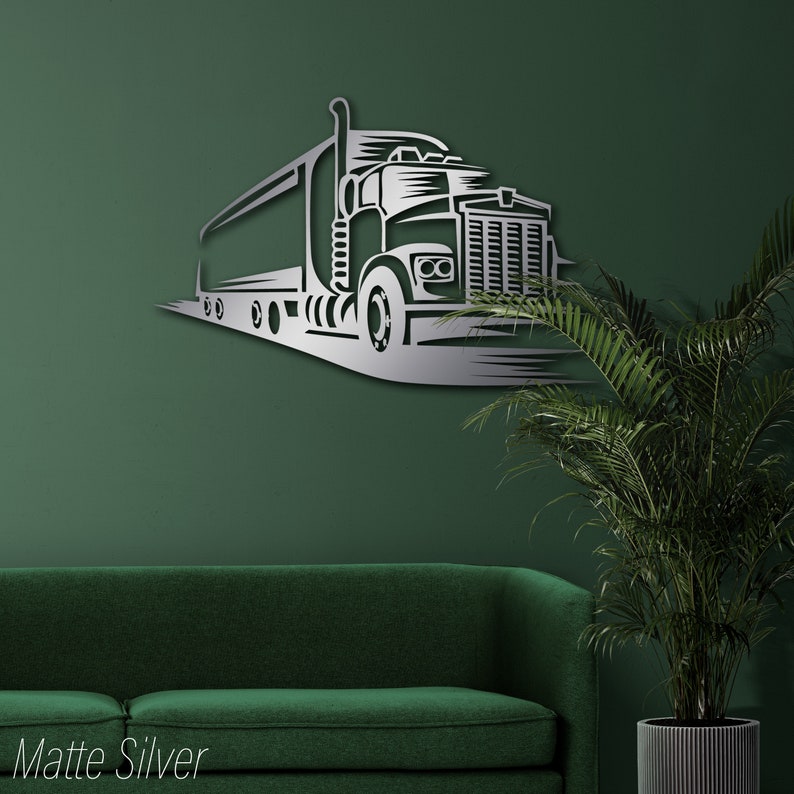 Metal Truck Wall Art Truck Wall Decor Gift for Truck Lovers Etsy