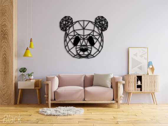 Panda Head Wall Decor