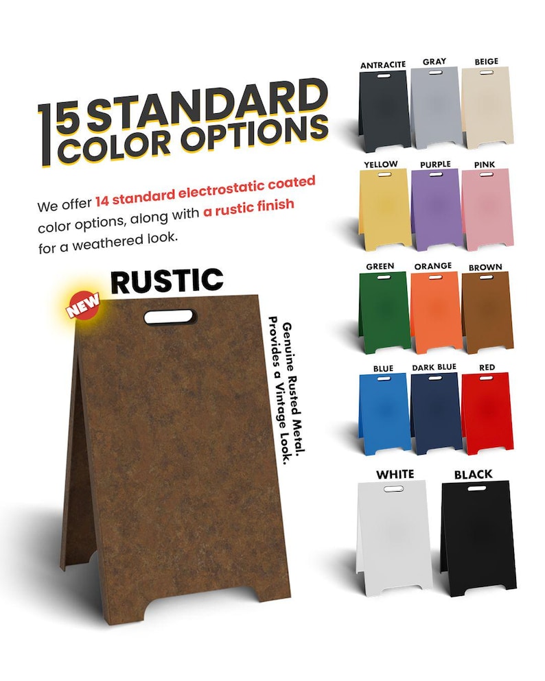 A Frame Sign, Double Sided Sign, A Board Pavement Sign, Sign For Cafes, Exchange Offices, Barbershop, Sidewalk Sign, Custom Store Sign image 6