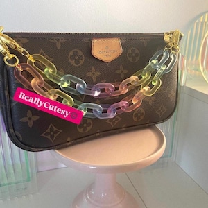 Colorful Acrylic Bag Chain - Purse Accessory