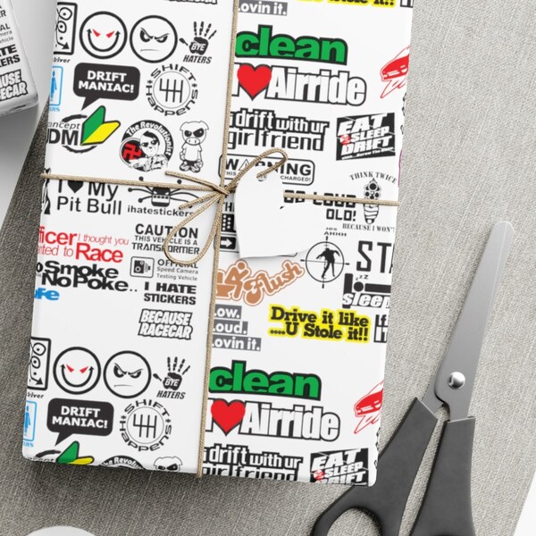 Stance Drift Lingo-Gift Wrap Papers by Black Tongue Drift Styles