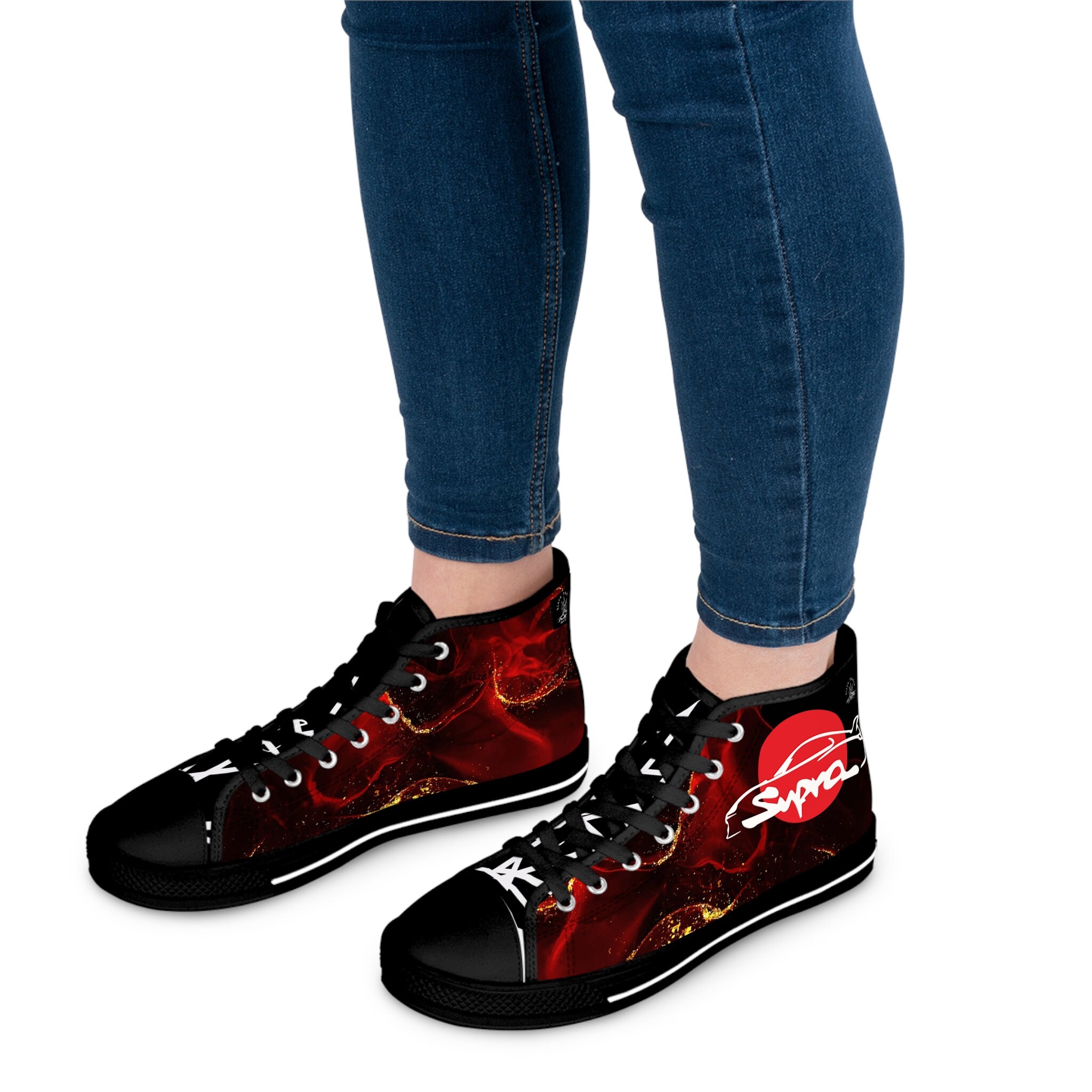 Unique Sneakers for Female Womens High Top Designer Sneakers, Stylish