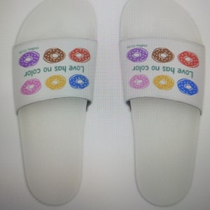 Love Has No Color Men&#39;s slide sandals
