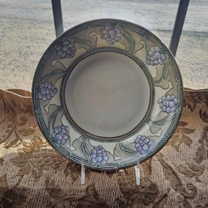 Limoges France Bawo & Dotter 1895-1932 Hand Decorated 10&quot; Bowl Grapes EXCELLENT!