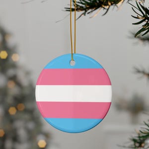Transgender Pride Ornament, Transgender MTF, FTM Merch, Pride Gear, MTF Items, Transgender Gift, Trans ftm, Male to Female, Female To Male