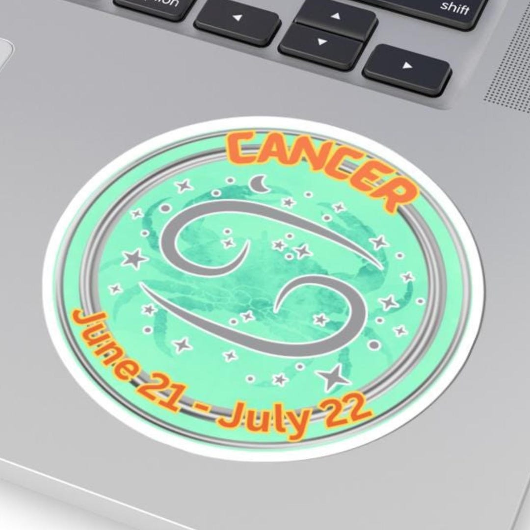Cancer Zodiac Sign Stickers, Cancer Zodiac, Bumper Stickers, Cancer ...