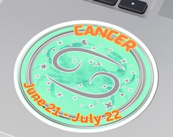 Cancer Zodiac Sign Stickers, Cancer Zodiac, Bumper Stickers, Cancer Star Sign, Laptop Sticker, Cancer Water Sign, Cancer Zodiac Horoscope