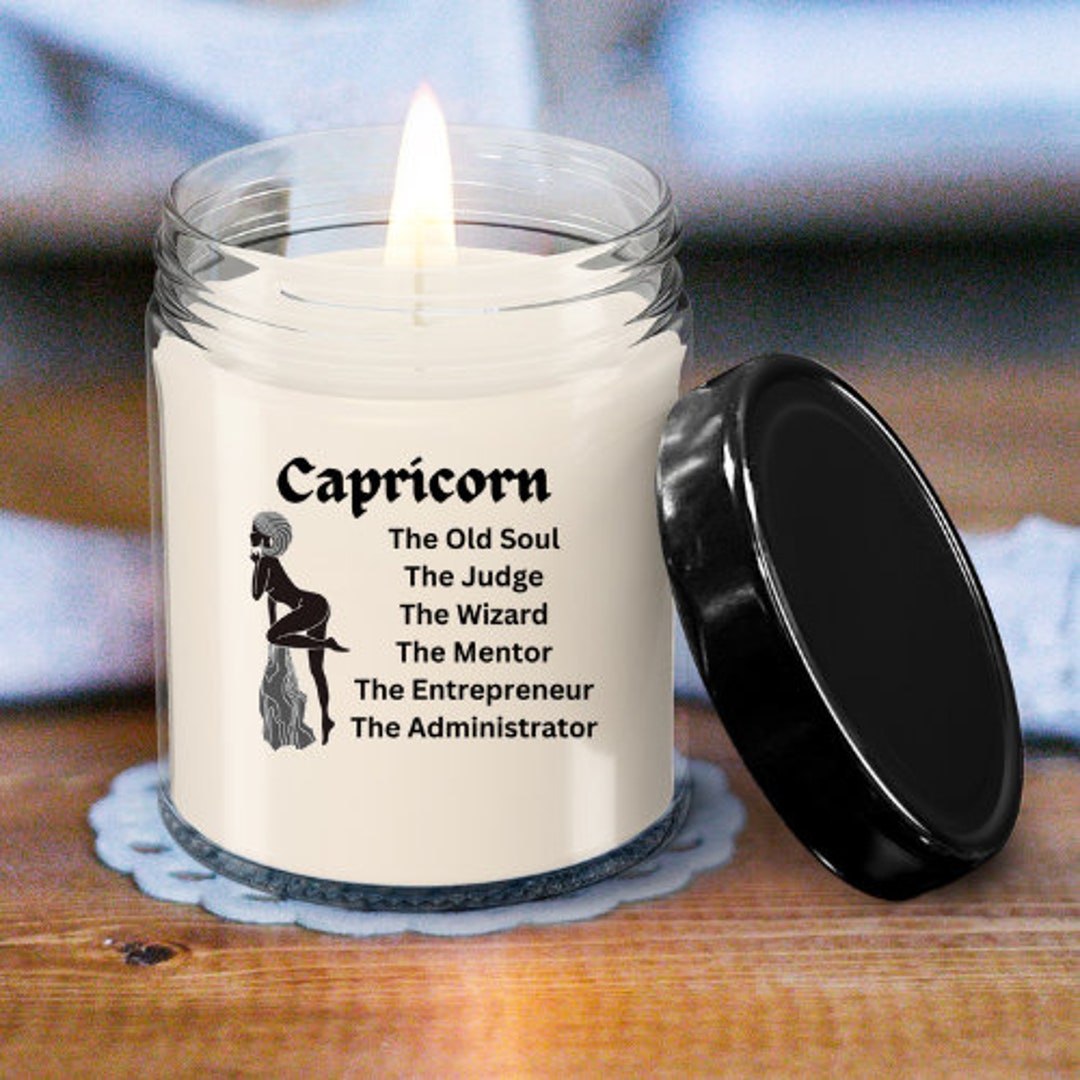 Capricorn Candle, Capricorn Gift, Zodiac Candle, Capricorn, Zodiac Candles, Capricorn Merch