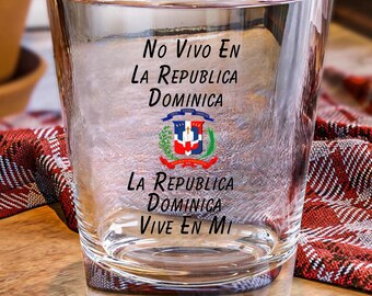 Dominican Republic, Shot Glass, La Republica de Dominica, Dominican Republic Merchandise, Dominican Gifts, DR Souvenirs, Dominican Republi