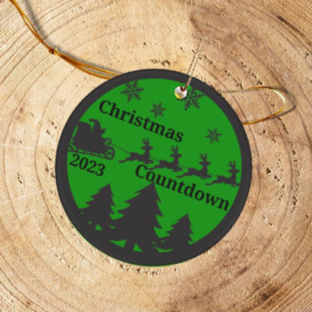 Christmas Countdown 2023 Ornament My First Christmas Santa Etsy