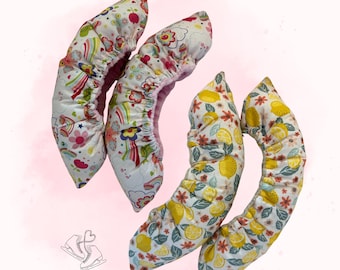 Empapadores de cuchillas para patines de hielo: estampado de algodón, forro de felpa - Emmi Designs