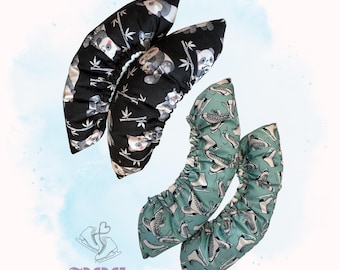Empapadores de cuchillas para patines de hielo con estampado de algodón: Emmi Designs, protección contra la oxidación