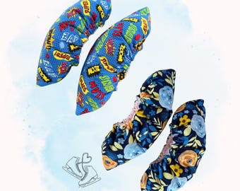 Empapadores de cuchillas para patines de hielo con estampado de algodón: Emmi Designs, protección contra la oxidación