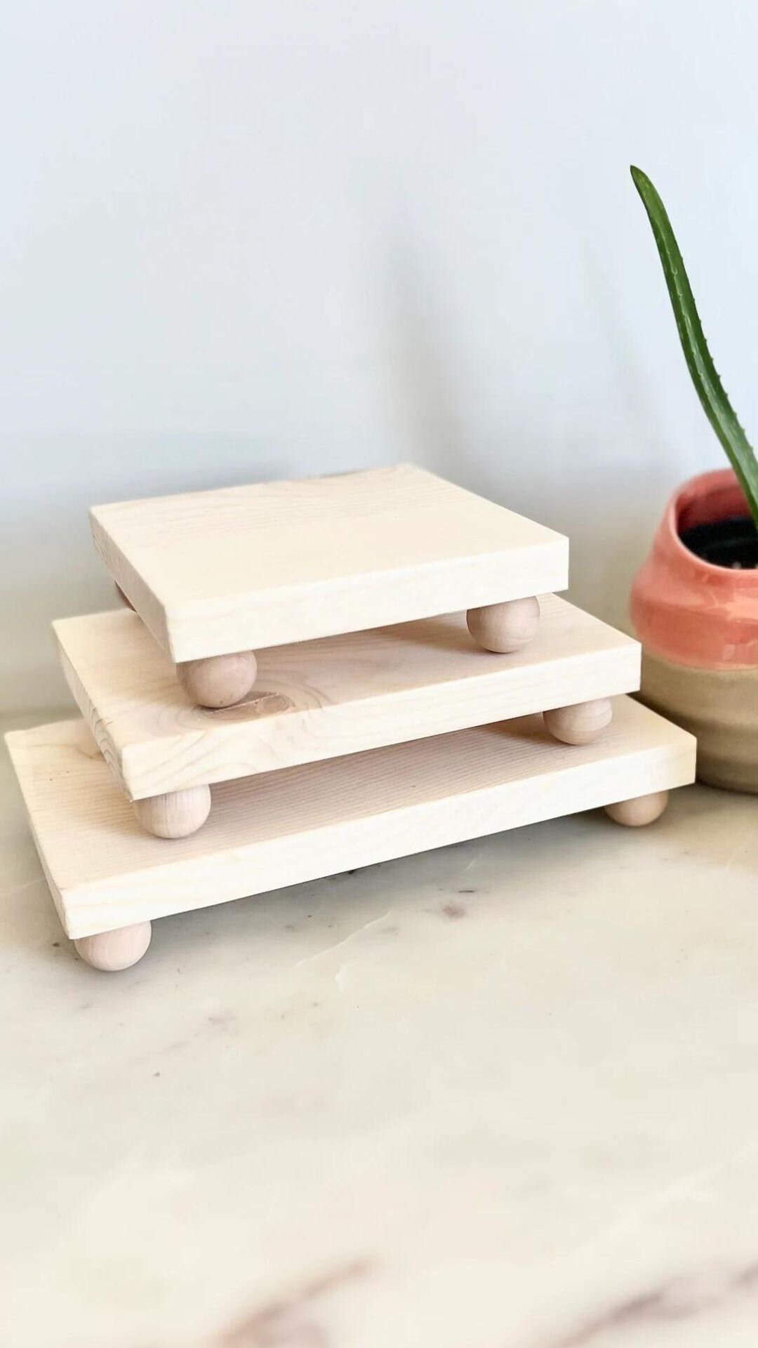 Wood Riser Dessert Table Stand Wood Centerpiece Stand Wedding Etsy