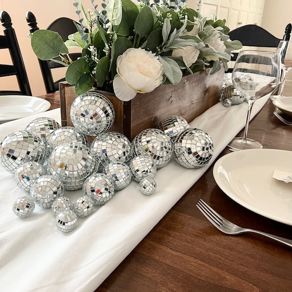 Disco Ball Wedding Table Centrepiece Wedding Disco ball Table Decor Disco wedding table disco ball decor Bulk Disco Balls table centrepiece