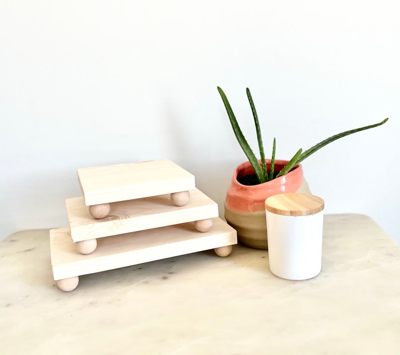 Wood Riser Dessert Table Stand Wood Centerpiece Stand Wedding Table Decor Wedding Stand Small